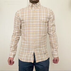 Gant Orange and Brown Casual Button Down Shirt